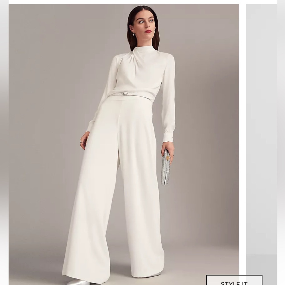 The Dramatic Wide-Leg Crepe Pant - Picture 2 of 5